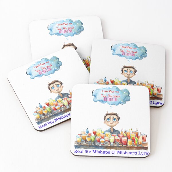 Item preview, Not Forty Two Drinks Misheard Lyric designed and sold by ArtisticDesignsbyLinda.