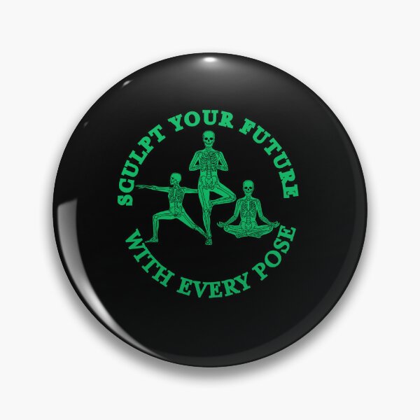 Item preview, Sculpt Future Skeleton Yoga T-Shirt, Funny Gym Motivation Tee, Goth Workout Shirt designed and sold by CREEPY CRAZE.