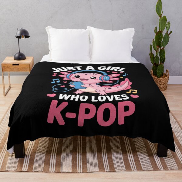Item preview, Just A Girl Who Loves K-Pop Axolotl Music Lover designed and sold by Gogetgiggles.