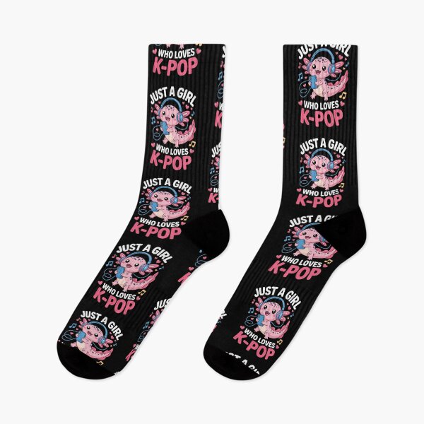 Item preview, Just A Girl Who Loves K-Pop Axolotl Music Lover designed and sold by Gogetgiggles.