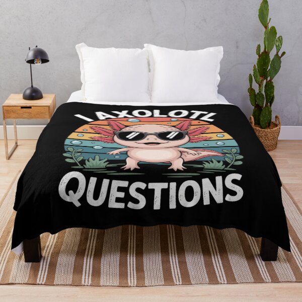 Item preview, I Axolotl Questions Animal Humor designed and sold by Gogetgiggles.