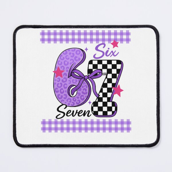 Item preview, I Survived 67 Days of School Purple Leopard Checker designed and sold by DigitalMomy.
