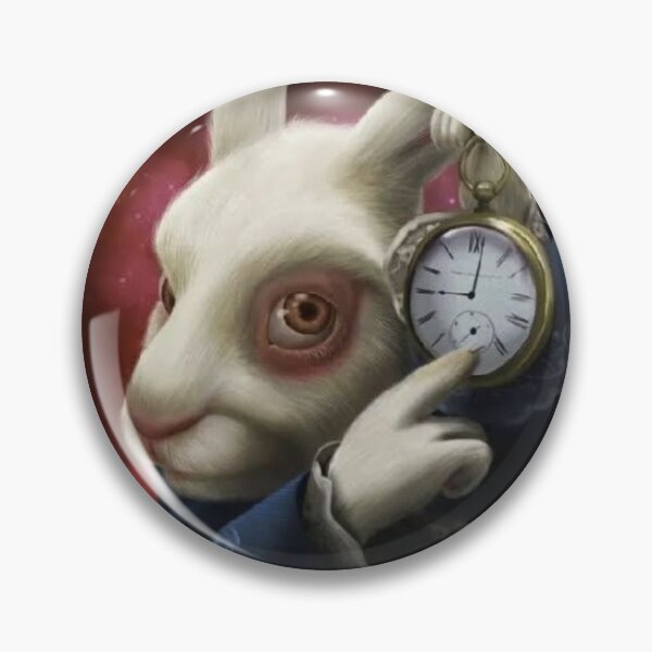 Item preview, White Rabbit Clock Tiktok Meme designed and sold by endofjunestudio.