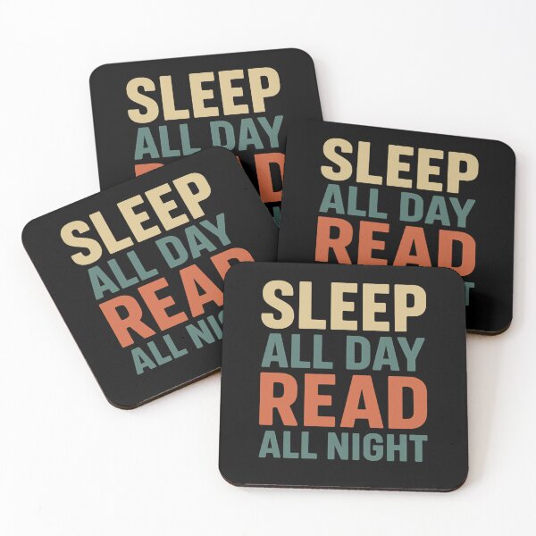 Item preview, Sleep All Day Read All Night – Vintage Book Lover Aesthetic T-Shirt Design designed and sold by UrbanHype-Co.