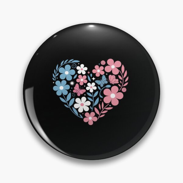 Item preview, Flower Transgender Rights Floral Heart Pride Trans Flag LGBT designed and sold by SIGORDESIGN.