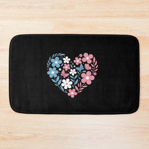 Item preview, Flower Transgender Rights Floral Heart Pride Trans Flag LGBT designed and sold by SIGORDESIGN.