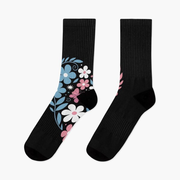 Item preview, Flower Transgender Rights Floral Heart Pride Trans Flag LGBT designed and sold by SIGORDESIGN.