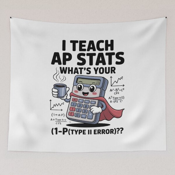 Item preview, I Teach AP Stats Funny Superpower Teacher designed and sold by Sandrhaus.