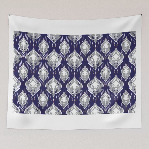 Item preview, Ikat seamless pattern inspired by traditional woven and tie-dye techniques designed and sold by Line-Aura.