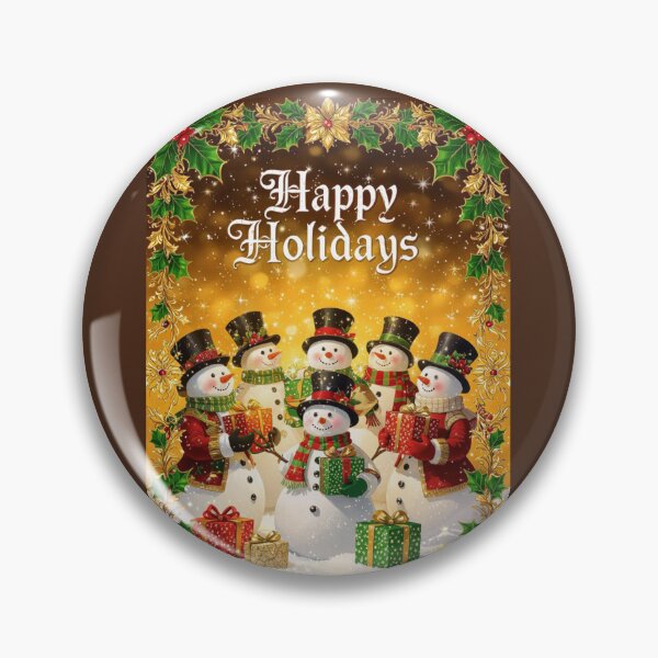 Item preview, Snowmen & Holly - Happy  Holidays designed and sold by DesignsByPrnces.