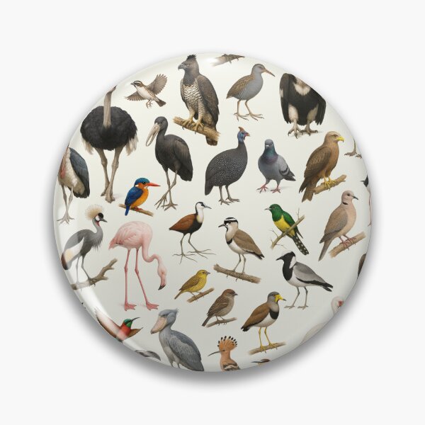 Item preview, Birds of Africa Retro  Animal Wildlife Chart designed and sold by kakarikihill.