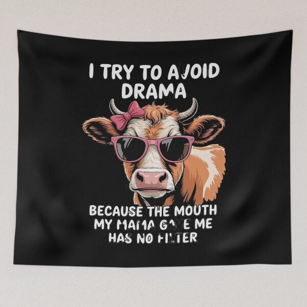 Item preview, i Try to Avoid Drama Because The Mouth My Mama gave me designed and sold by Sandrhaus.