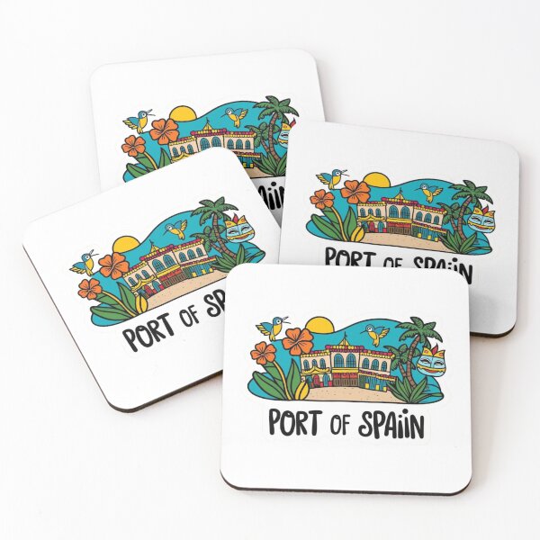 Item preview, Port of Spain Trinidad | Retro Caribbean Badge Design designed and sold by KiValuate.