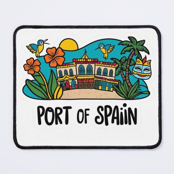 Item preview, Port of Spain Trinidad | Retro Caribbean Badge Design designed and sold by KiValuate.