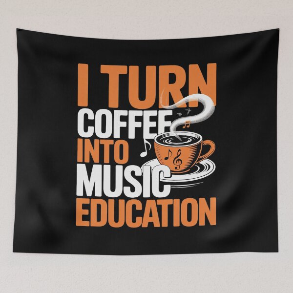 Artikelvorschau, Ich verwandle Kaffee in Geschenke für Musiklehrer entworfen und verkauft von Sandrhaus.