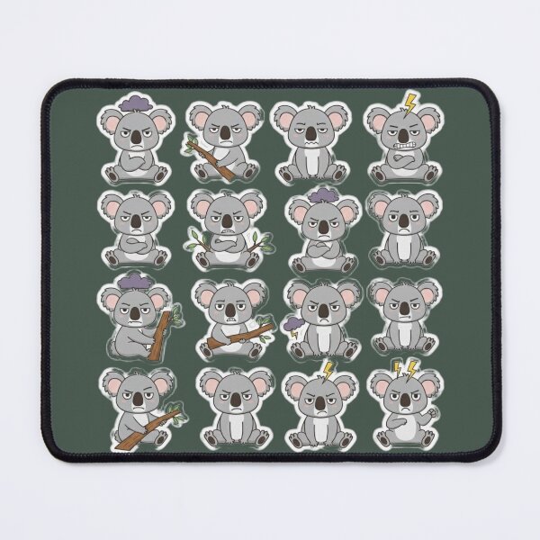 Item preview, Stream of grumpy koalas designed and sold by HoloInverse.