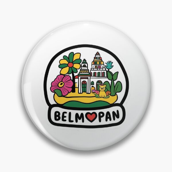 Item preview, Belmopan Belize | Retro Central America Badge Design designed and sold by KiValuate.