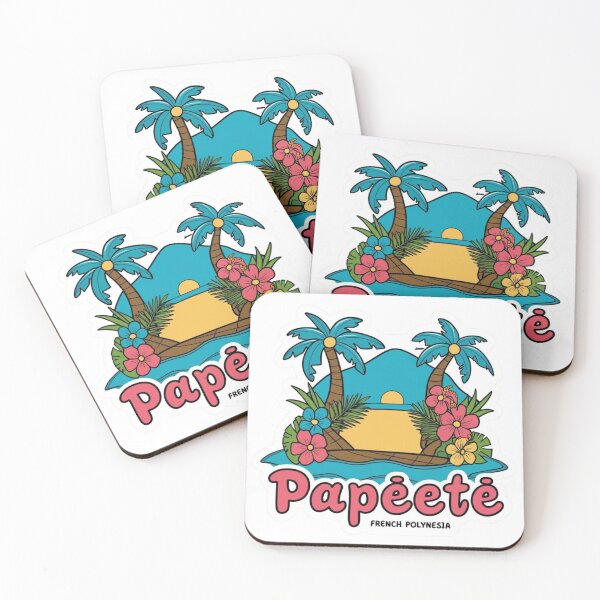 Item preview, Papeete Tahiti | Retro Polynesian Island Badge designed and sold by KiValuate.