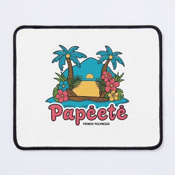 Item preview, Papeete Tahiti | Retro Polynesian Island Badge designed and sold by KiValuate.