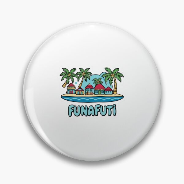 Item preview, Funafuti Atoll Tuvalu | Retro Vintage Island Badge designed and sold by KiValuate.
