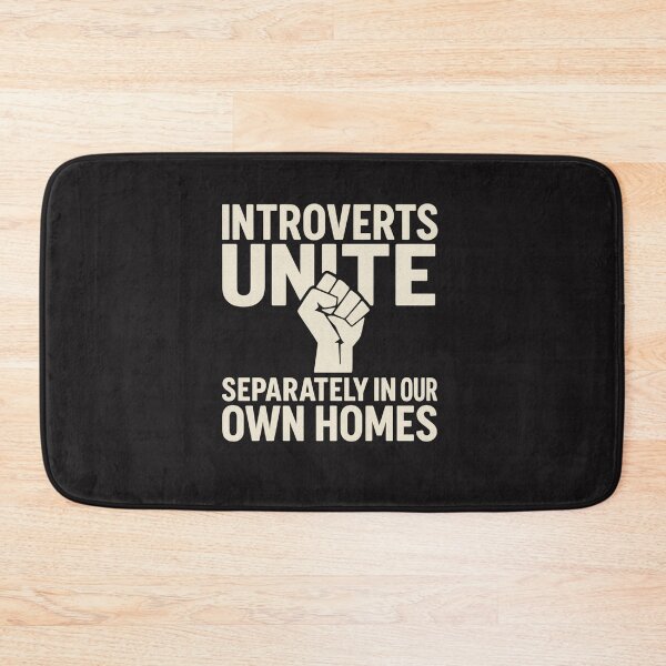 Item preview, Introverts Unite Separately – Funny Minimalist Introvert Quote T-Shirt designed and sold by UrbanHype-Co.