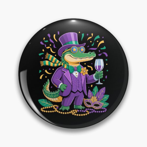 Item preview, Mardigator Mardi Gras Alligator designed and sold by CruelShadesSt.
