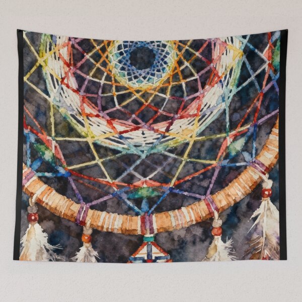 Item preview, Rainbow  Watercolor Dreamcatcher designed and sold by optimusprime39.