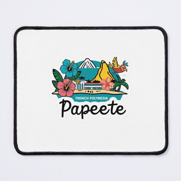 Item preview, Papeete French Polynesia Map | Minimalist Island Outline Art designed and sold by KiValuate.