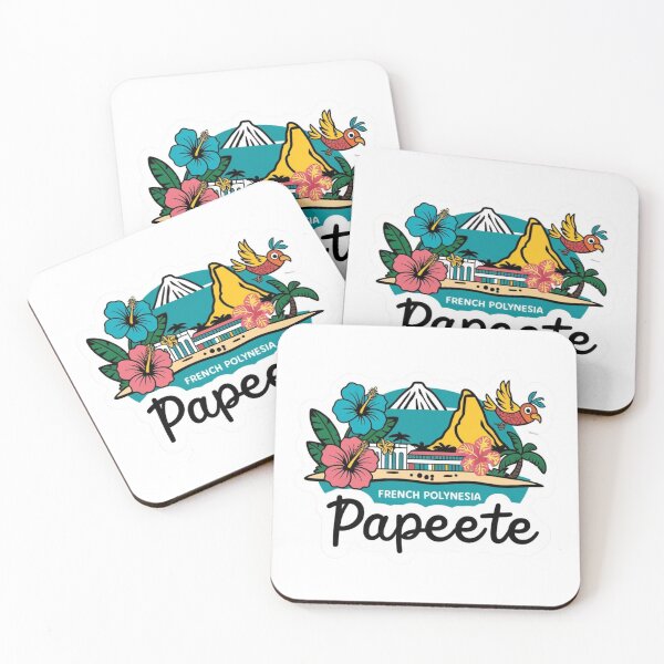 Item preview, Papeete French Polynesia Map | Minimalist Island Outline Art designed and sold by KiValuate.