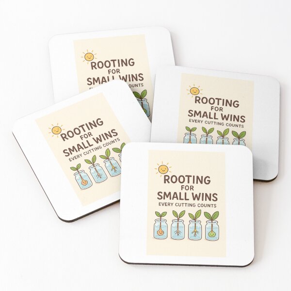 Item preview, Cute Plant Propagation Illustration – “Rooting for Small Wins” designed and sold by WhimsyByPaul.redbubble.com.