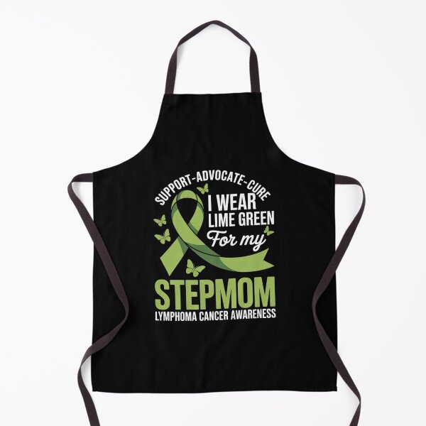Item preview, I Wear Lime Green for Stepmom Lymphoma Cancer Awareness designed and sold by ryukaizox1.