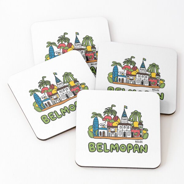 Item preview, Belmopan Belize Map Outline | Minimalist City Sticker designed and sold by KiValuate.