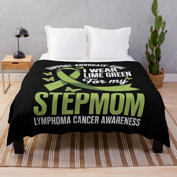 Item preview, I Wear Lime Green for Stepmom Lymphoma Cancer Awareness designed and sold by ryukaizox1.
