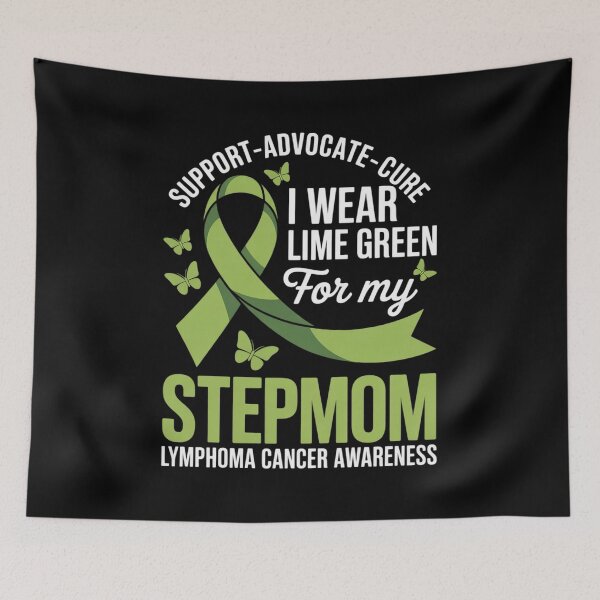 Item preview, I Wear Lime Green for Stepmom Lymphoma Cancer Awareness designed and sold by ryukaizox1.
