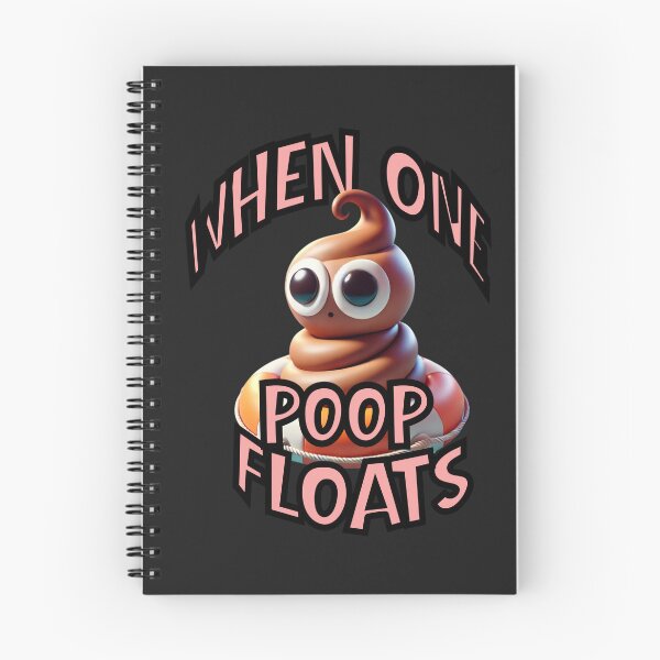 Item preview, When One Poop Floats - Character Badge designed and sold by Bubblebum-Books.