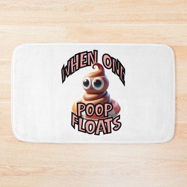 Item preview, When One Poop Floats - Character Badge designed and sold by Bubblebum-Books.
