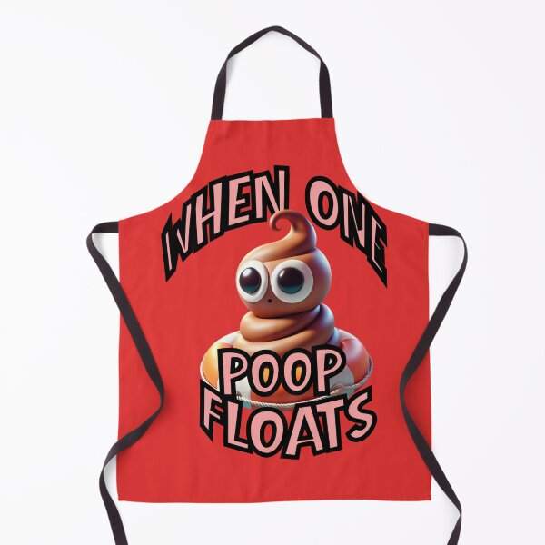 Item preview, When One Poop Floats - Character Badge designed and sold by Bubblebum-Books.