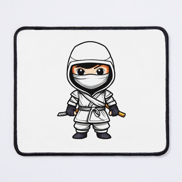 Item preview, Cute White Ninja Warrior designed and sold by Shop Arts & Design.