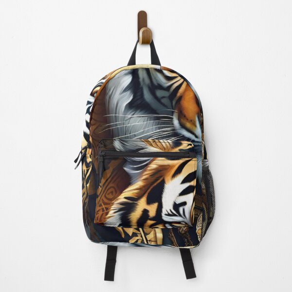Item preview, Regal Tiger Portrait in Golden Armor designed and sold by CASASIS_MERCH.