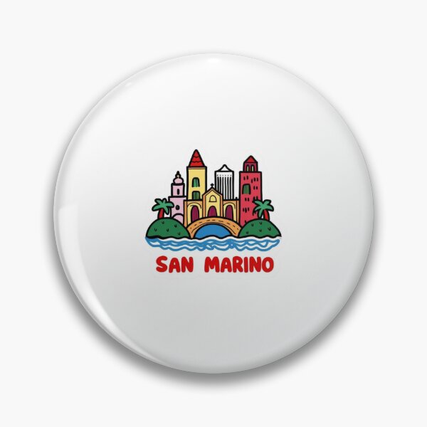 Item preview, San Marino Map Outline | Minimalist Microstate Sticker designed and sold by KiValuate.
