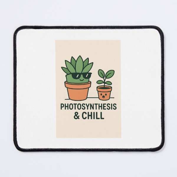 Item preview, Photosynthesis & Chill – Playful Plant Art for Home & Gifts designed and sold by WhimsyByPaul.redbubble.com.