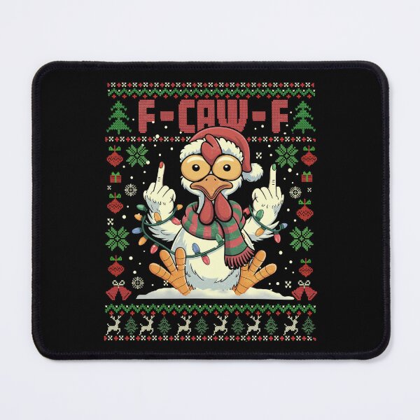 Item preview, F-Caw-F-Chicken Christmas  designed and sold by BlightedArt.