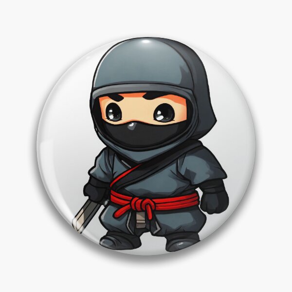 Item preview, Gray Chibi Ninja Warrior designed and sold by Shop Arts & Design.