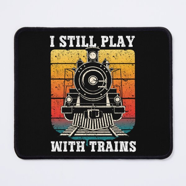 Item preview, Vintage I Still Play With Trains Steam Locomotive Retro Design designed and sold by Dmetalx Art Apparel.