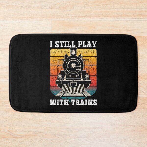 Item preview, Vintage I Still Play With Trains Steam Locomotive Retro Design designed and sold by Dmetalx Art Apparel.