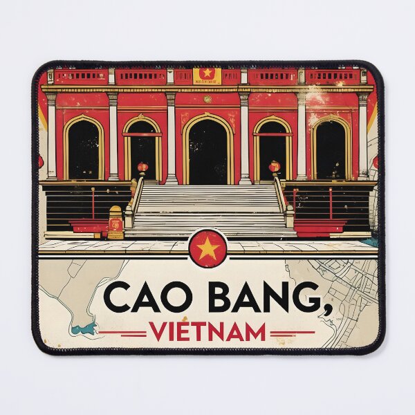 Item preview, Cao Bang Vietnam 1950s Retro Poster Tourism designed and sold by TravelersGems.