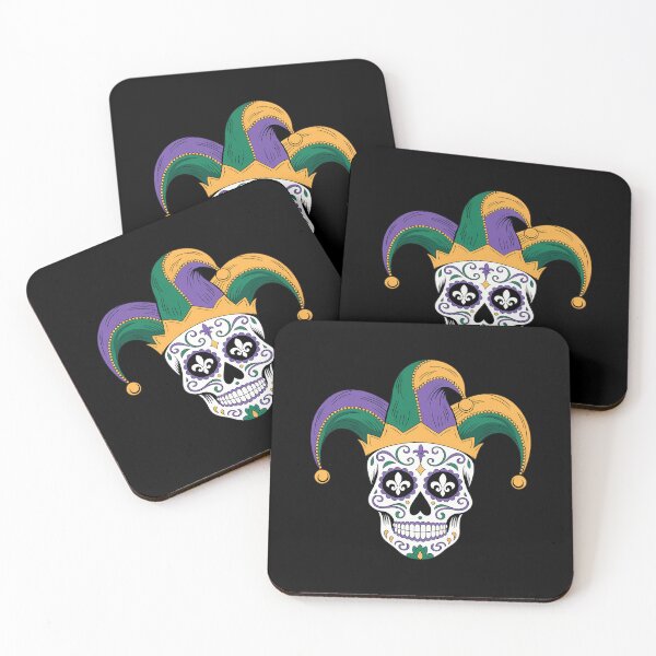 Item preview, Mardi Gras Sugar Skull Jester Hat Mardi Gras designed and sold by CruelShadesSt.