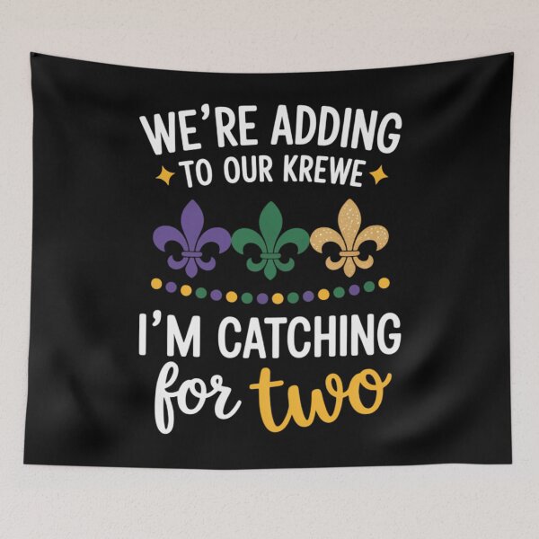 Item preview, Mardi Gras We Got the Baby Krewe Pregnancy Announcement designed and sold by CruelShadesSt.