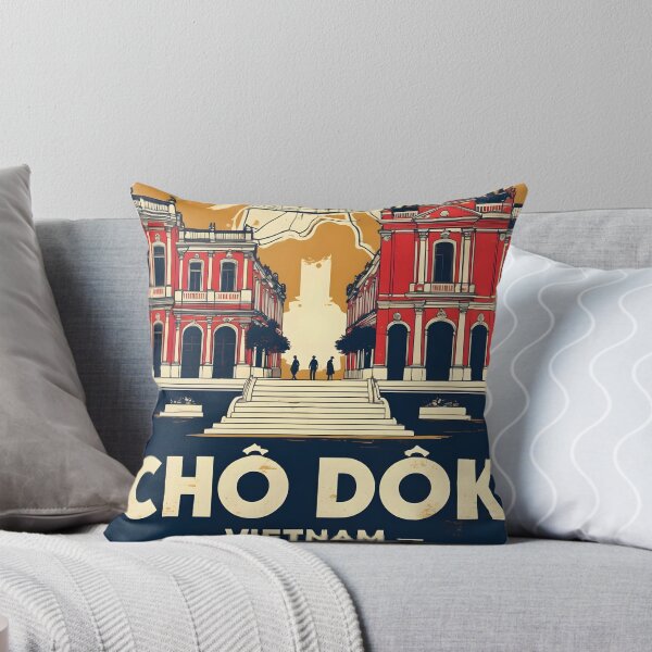 Item preview, Cho Dok Vietnam 1950s Retro Poster Tourism designed and sold by TravelersGems.