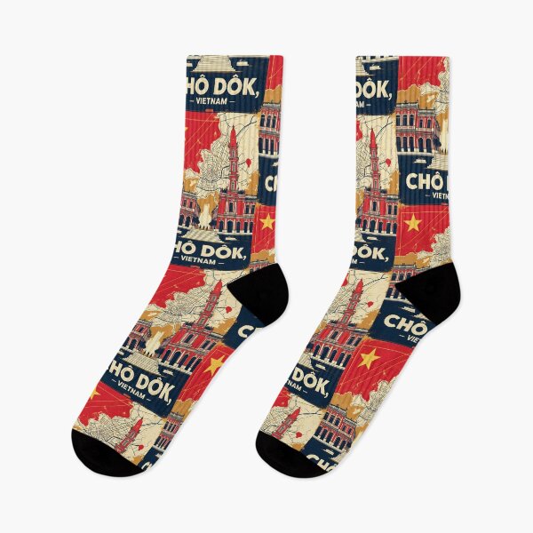 Item preview, Cho Dok Vietnam 1950s Retro Poster Tourism designed and sold by TravelersGems.